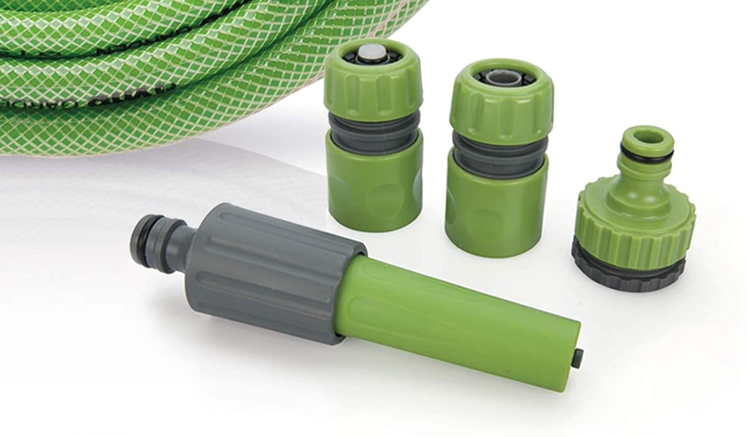 Gartenschlauch 3/4 zoll 25m SET mit Gartenspritze, Schlauchverbinder