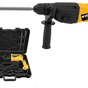 VITO Professional Kombihammer SET VIMP850 SDS-Plus Bohrhammer 4 Funktionen: Hämmern, Meißeln, Bohren, Schlagbohren | Meisselhammer 850W 2,75J