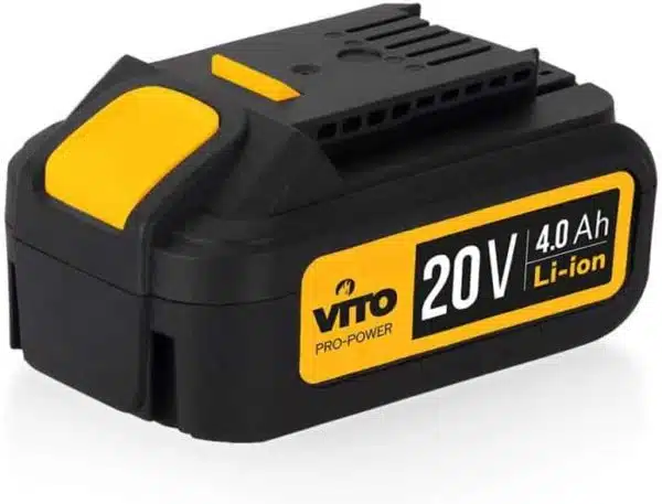 VITO Professional 20V Akku Handkreissäge mit Laserführungslicht LED - Profi Akku-Kreissäge 2,0 Ah, 45°, F 150mm Sägeblätter, 60 Min. Schnellladegerät, mit Akku und Ladegerät