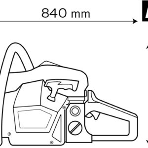 VITO Professional 2.45PS Benzin Kettensäge MS 45cm  Motorkettensäge