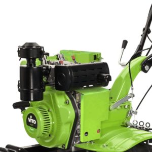 VITO 7PS Diesel E-Starter Motorhacke Direktantrieb - Pflug + Bodenfräse 115cm Arbeitsbreite