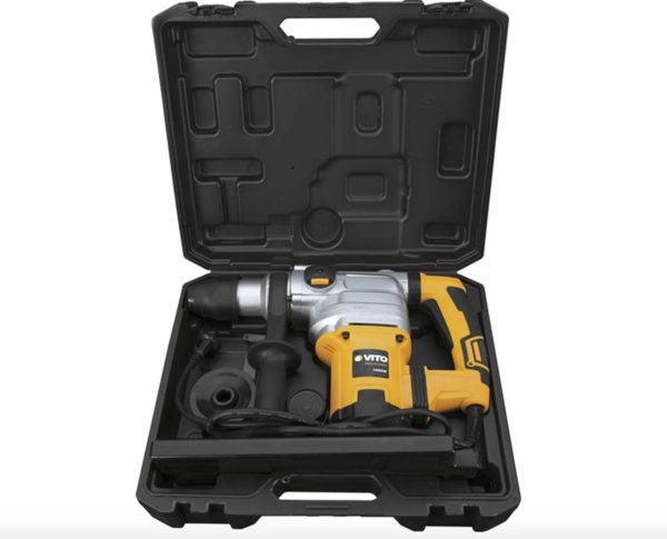 VITO Professional Kombihammer SET VIMP1050 SDS-Max Bohrhammer | Meisselhammer 1050W 9J - Mit 3 Funktionen: Bohren, Hämmern und Meißeln