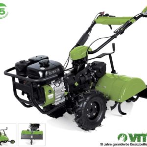 VITO Pro Benzin Einachser mit Bereifung und Fräse 7 PS EURO5 620mm Arbeitsbreite - Bodenfräse