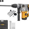 VITO Professional Kombihammer SET VIMP1050 SDS-Max Bohrhammer | Meisselhammer 1050W 9J - Mit 3 Funktionen: Bohren, Hämmern und Meißeln