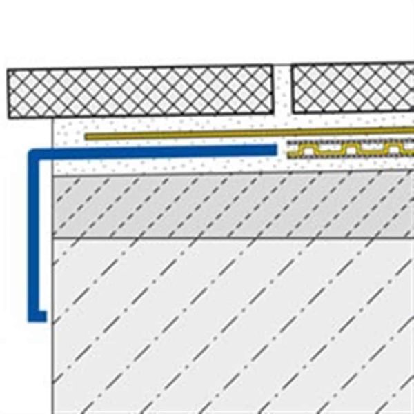 DURABAL BW Balkonwinkel Alu grau beschichtet 3,00m/55,0mm