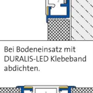 DURALIS-LED DLAE LED 2300-90-SW 250 CM SCHWARZ