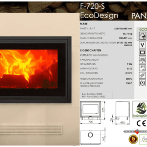Kamineinsatz Heizeinsatz F-720-S  EcoDesign