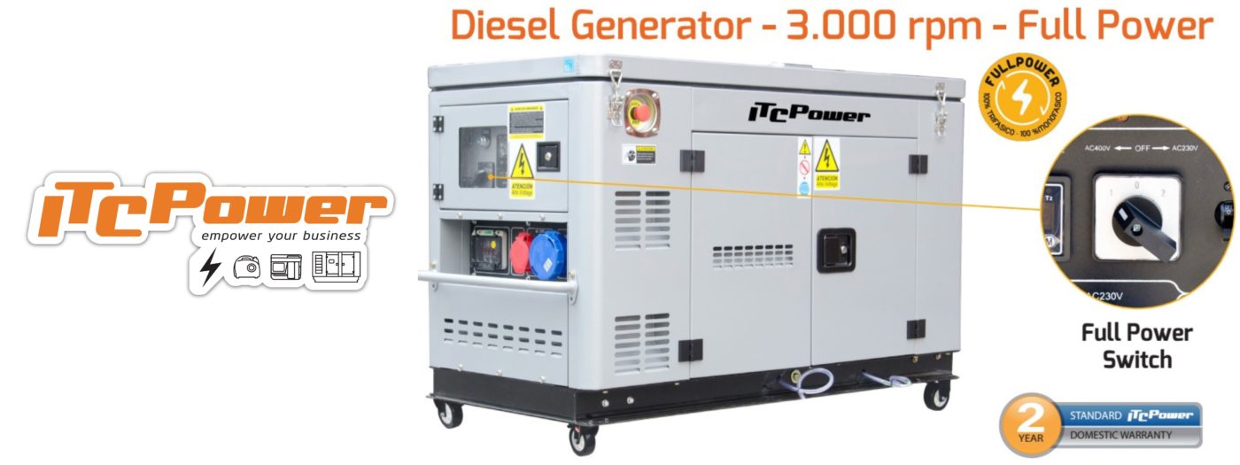Notstromgenerator Diesel DG12000XSE-T ITC Power