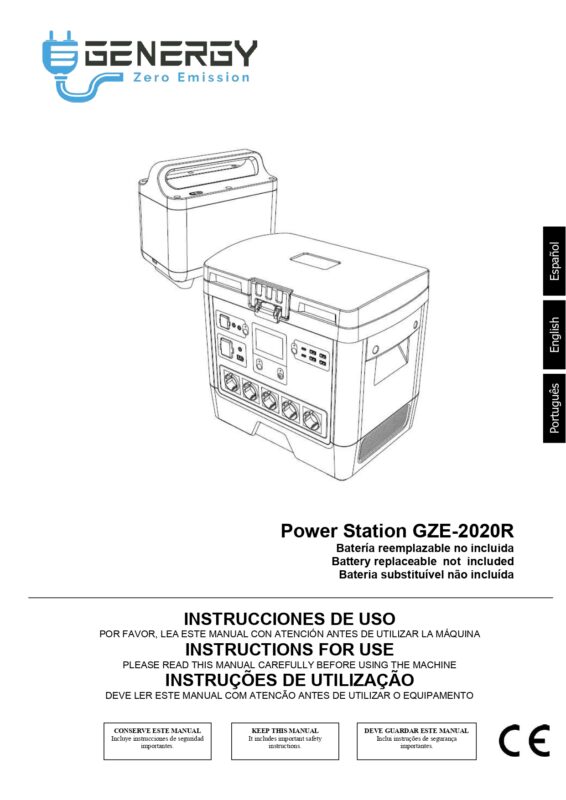 Handbuch Power Station GZE-2020R Genergy