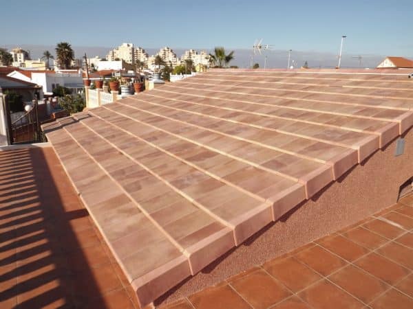 Flachdachziegel Glattziegel FLAT-10 Ibiza Pink