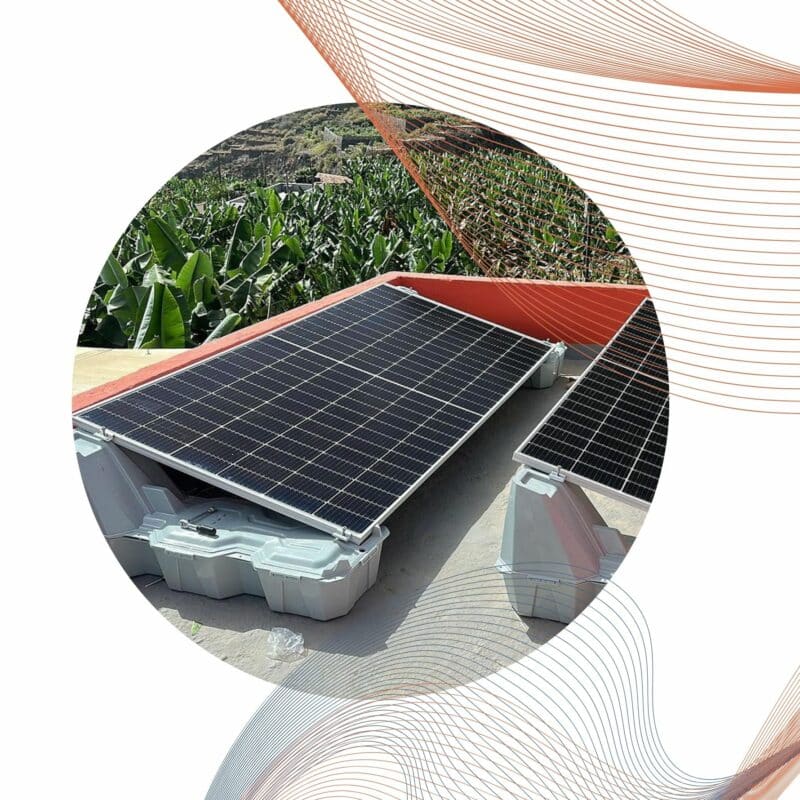 solaranlagemontage flachdach landblock
