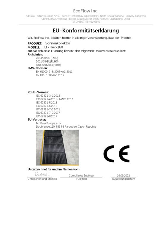 ecoflow solarpanel 160w konformitaetserklaerung page 0009