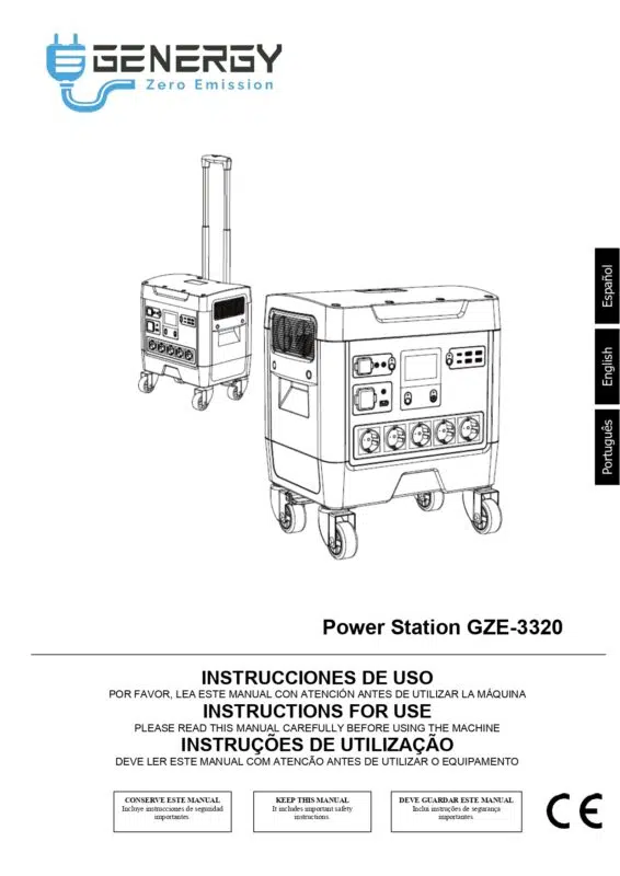 Handbuch Powerstation GZE-3320 Genergy