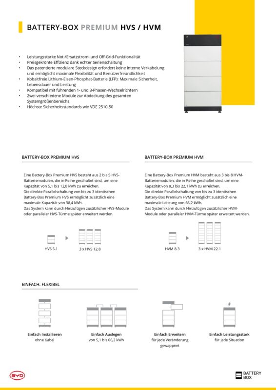 Technisches Datenblatt DE BYD B Box Premium HV page 0001